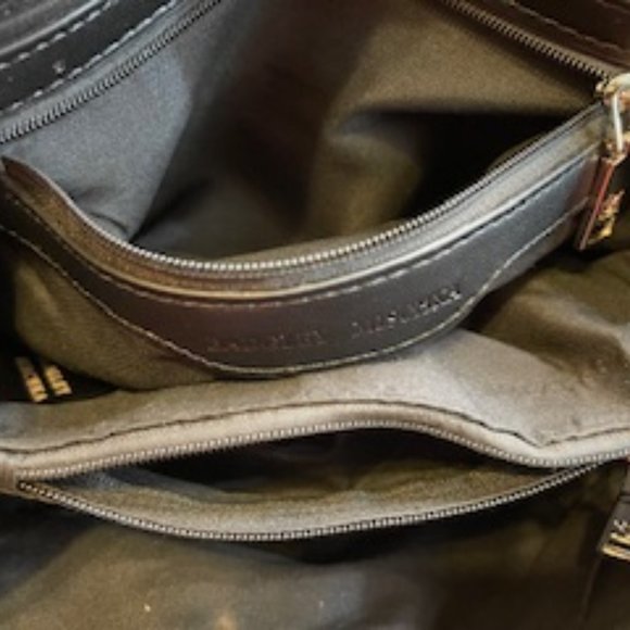 BADGLEY MISCHKA EUC QUILTED LEATHER SHOULDER/CROSSBODY BAG - Picture 11 of 12